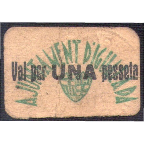 Billete local Ajuntament de Igualada 1 pta Billete local Ajuntament de Igualada 1 pta