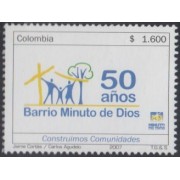 Colombia 1419 2007 50 Años del Barrio Minuto de Dios MNH