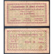 Billete local 1937 Ajuntament de Serra d´Almos 50 cts