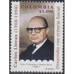 Colombia 1423 2008 Personalidad. Carlos Lleras. Hombre de Estado MNH Colombia 1423 2008 Personalidad. Carlos Lleras. Hombre de Estado MNH