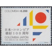 Colombia 1424 2008 100 Años de Relaciones con Japón MNH