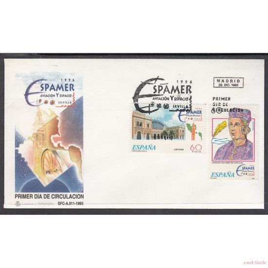 España Spain Emisión Conjunta 1996 Espamer 96 España Chile Aviación y Espacio SPD España Spain Emisión Conjunta 1996 Espamer 96 España Chile Aviación y Espacio SPD