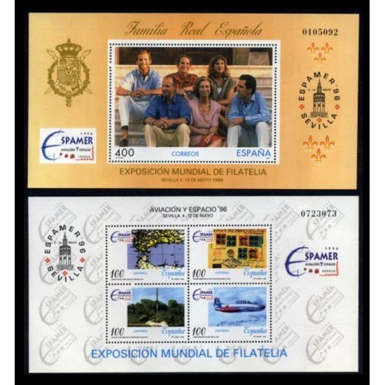 España Spain Emisión Conjunta 1996 Espamer 96 España Dominicana Familia Real Española Exposición Mundial de Filatelia España Spain Emisión Conjunta 1996 Espamer 96 España Dominicana Familia Real Española Exposición Mundial de Filatelia