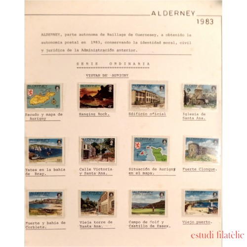 Collección Colection Alderney 1983 - 1994 MNH