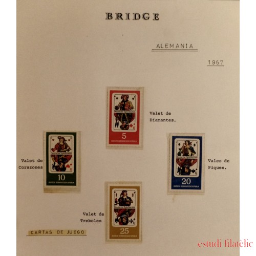 Colección Collection cartas Bridge MNH