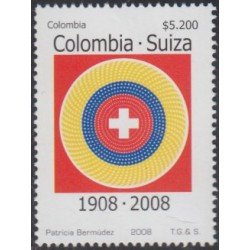 Colombia 1440 2008 100° de Relaciones diplomáticas con Suiza MNH Colombia 1440 2008 100° de Relaciones diplomáticas con Suiza MNH