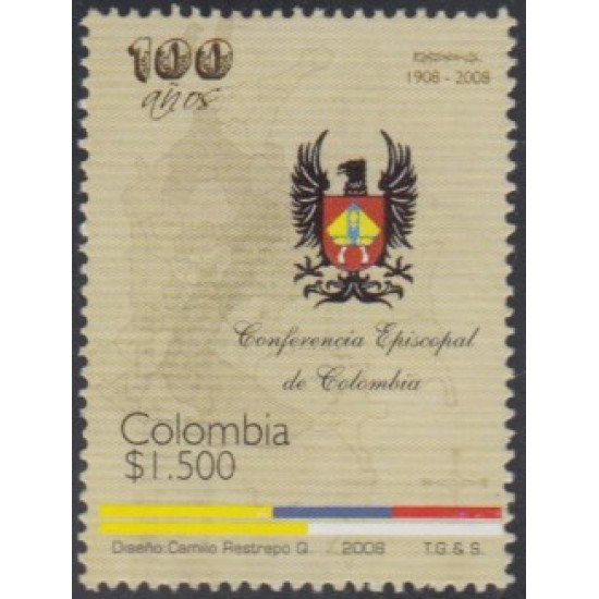 Colombia 1457 2008 Conferencia Episcopal de Colombia MNH