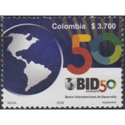 Colombia 1472 2009 50 Años del Banco Interamericano de desarrollo BID MNH Colombia 1472 2009 50 Años del Banco Interamericano de desarrollo BID MNH