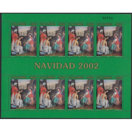 Colombia MP 1180a 2002 Navidad MNH