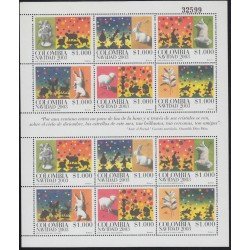 Colombia MP 1247a/1252a 2003 Navidad MNH Colombia MP 1247a/1252a 2003 Navidad MNH