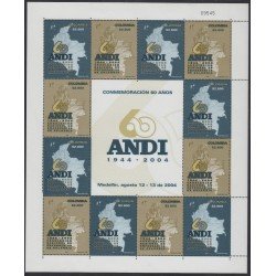 Colombia MP 1289a/1290a 2004 60 Años de ANDI MNH Colombia MP 1289a/1290a 2004 60 Años de ANDI MNH