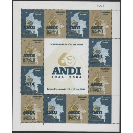 Colombia MP 1289a/1290a 2004 60 Años de ANDI MNH
