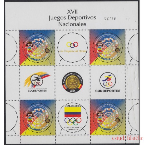 Colombia MP 1307 2004 XVII Juegos deportivos Nacionales MNH