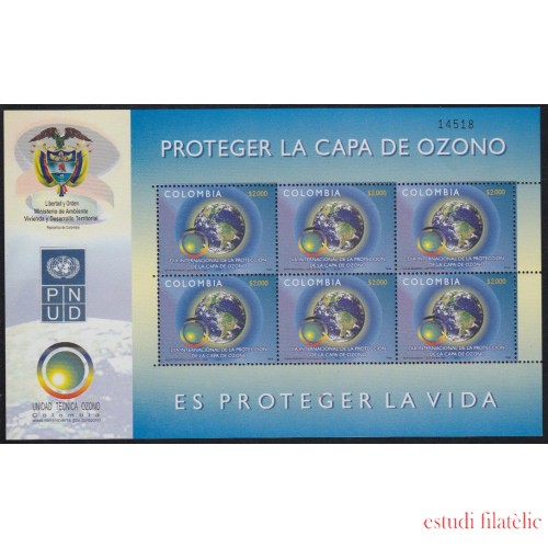Colombia MP 1340a 2005 Día Mundial de la protección de la Capa za Ozono MNH