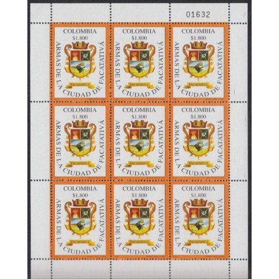 Colombia MP 1341 2005 Escudo de la Ciudad de Facatativa MNH
