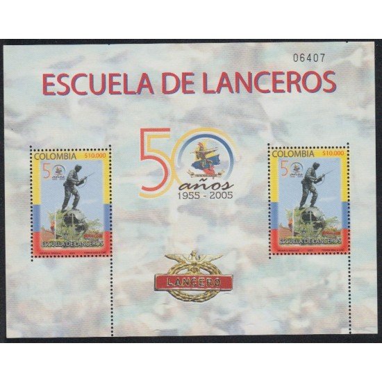 Colombia MP 1344 2005 50 Años de la Escuela de Lanceros MNH