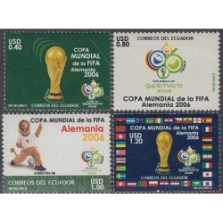 Ecuador 1910a/10d 2006 Copa del Mundo de Fútbol Football Alemania Variedad cambio anagrama y texto FIFA Ecuador 1910a/10d 2006 Copa del Mundo de Fútbol Football Alemania Variedad cambio anagrama y texto FIFA