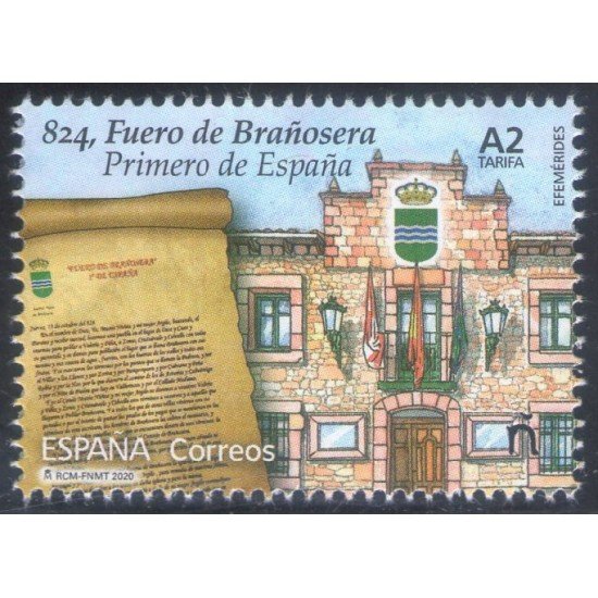 España Spain 5377 2020 Fuero de Brañosera MNH Tarifa A2 España Spain 5377 2020 Fuero de Brañosera MNH Tarifa A2