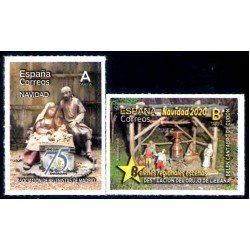 España Spain 5444/45 2020 Navidad Belén cántabro de Cudón MNH Tarifa A Tarifa B España Spain 5444/45 2020 Navidad Belén cántabro de Cudón MNH Tarifa A Tarifa B