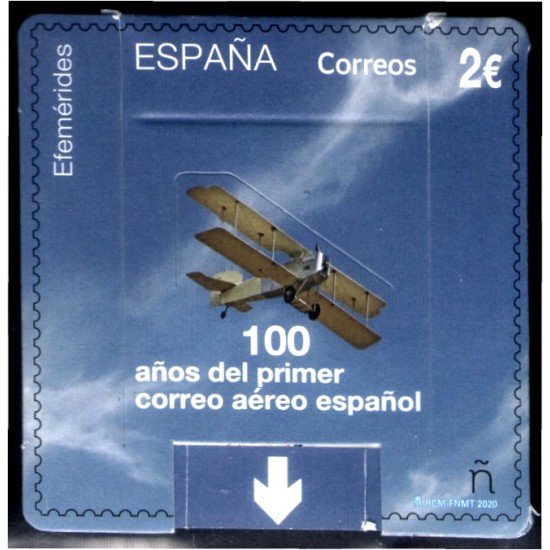 España Spain 5418 2020 100 Años del primer correo aéreo Español MNH España Spain 5418 2020 100 Años del primer correo aéreo Español MNH