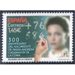 España Spain 5416 2020 Mujeres en la Ciencia María Andresa Casamayor MNH España Spain 5416 2020 Mujeres en la Ciencia María Andresa Casamayor MNH