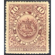 Costa Rica 40 1892 Escudos Shields MNH
