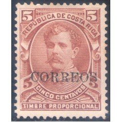 Costa Rica 30 1889 Presidente Bernardo Soto sin goma Costa Rica 30 1889 Presidente Bernardo Soto sin goma