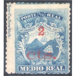 Costa Rica 7a 1881/83 Escudos Shields MH Costa Rica 7a 1881/83 Escudos Shields MH