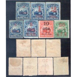 Costa Rica 5/11 1881/83 Escudos Shields MNH y MH Costa Rica 5/11 1881/83 Escudos Shields MNH y MH
