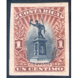 Costa Rica 55b 1907 Estatua de J. Santa María MNH Sin dentar Costa Rica 55b 1907 Estatua de J. Santa María MNH Sin dentar