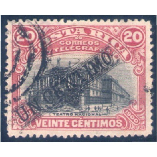 Costa Rica 54a 1903 Teatro Nacional San José usado Costa Rica 54a 1903 Teatro Nacional San José usado