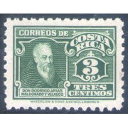 Costa Rica 157 1934 Rodrigo Arias Maldonado y Velasco MH sombras del tiempo