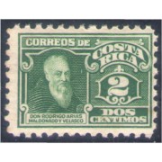 Costa Rica 125 1924 Rodrigo Arias Maldonado y Velasco MNH