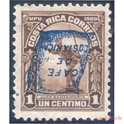 Costa Rica 102a 1922 Propaganda para la exportación de café MH sb invertida