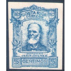 Costa Rica 113a 1923 Jesús Jiménez MH sin dentar Costa Rica 113a 1923 Jesús Jiménez MH sin dentar