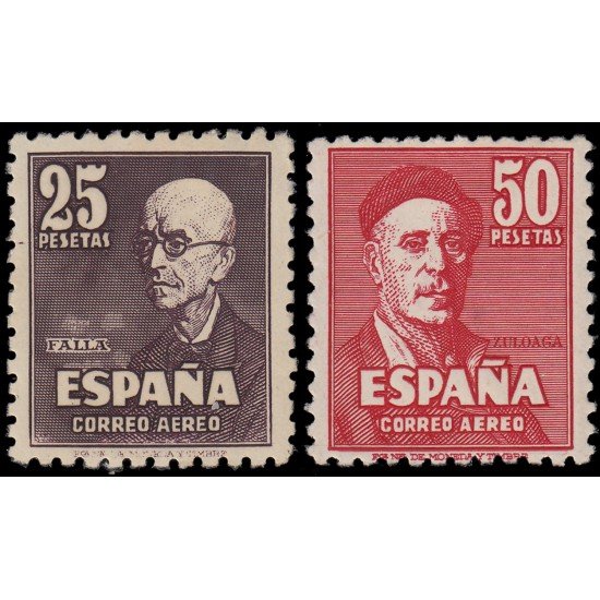 España Spain 1015/16 1947 Falla y Zuloaga MH España Spain 1015/16 1947 Falla y Zuloaga MH