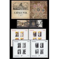Catalunya Set Completo Pruebas Filatélicas Numismáticas Euros 2020