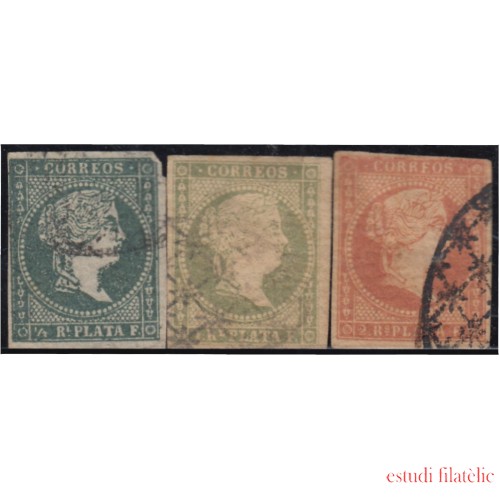 Antillas Antilles 4/6 1856 Isabel II usados