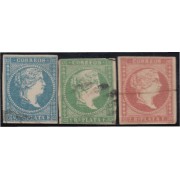Antillas Antilles 7/9 1857 Isabel II usados