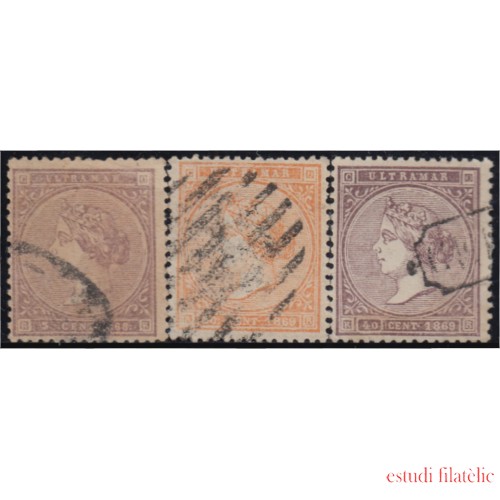 Antillas Antilles 16/18 1869 Isabel II usados