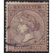 Antillas Antilles 18 1869 Isabel II usado