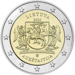 Lituania 2020 2 € euros conmemorativos Aukstaitija Lituania 2020 2 € euros conmemorativos Aukstaitija