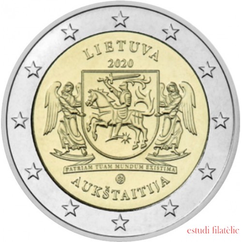 Lituania 2020 2 € euros conmemorativos Aukstaitija
