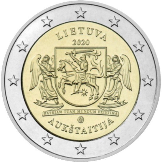 Lituania 2020 2 € euros conmemorativos Aukstaitija Lituania 2020 2 € euros conmemorativos Aukstaitija
