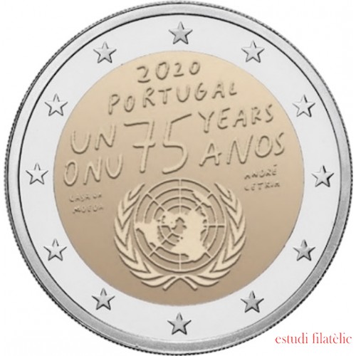 Portugal 2020 2 € euros conmemorativos Av Naciones Unidas ONU