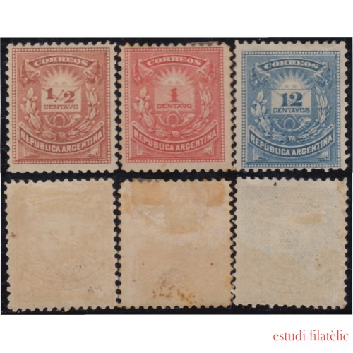 Argentina 57/59 1884/85 República Argentina Números MH 