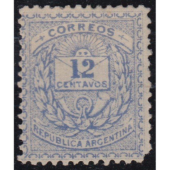 Argentina 53 1882 República Argentina Números MH Argentina 53 1882 República Argentina Números MH
