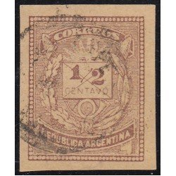 Argentina 51a 1882 República Argentina Números usado