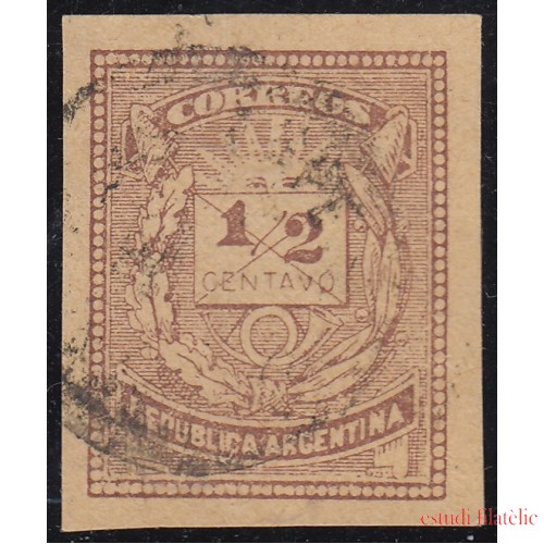 Argentina 51a 1882 República Argentina Números usado 