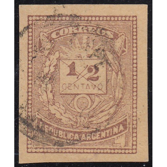 Argentina 51a 1882 República Argentina Números usado